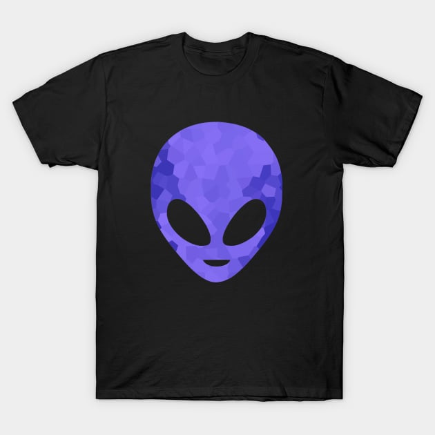 BLUE Alien Head T-Shirt by SartorisArt1